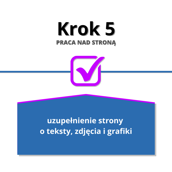 Etapy tworzenia strony - Krok 5